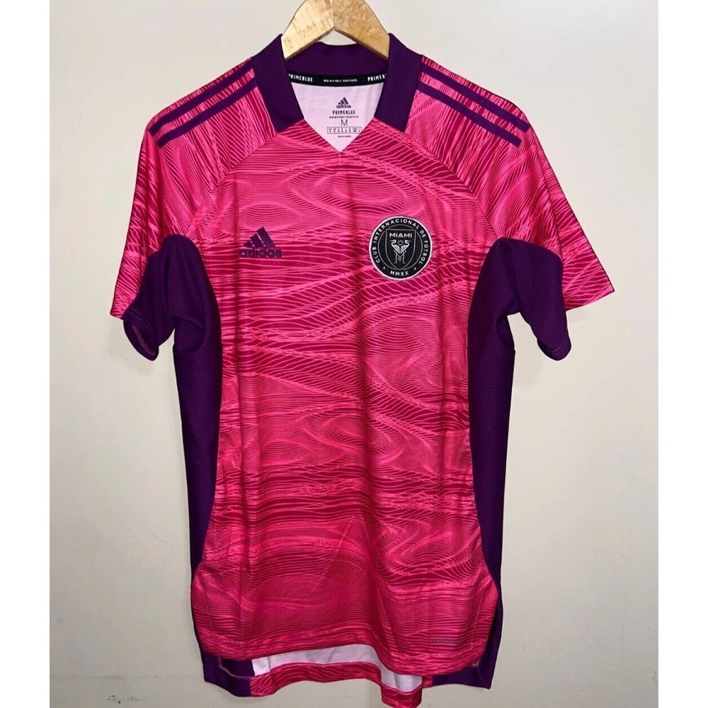 Adidas MLS Inter Miami CF Primeblue Goalkeeper Soccer Jersey Mens MED GR7748-270